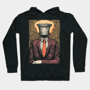 Surreal Man Seeking the Holy Grail Illustration Hoodie