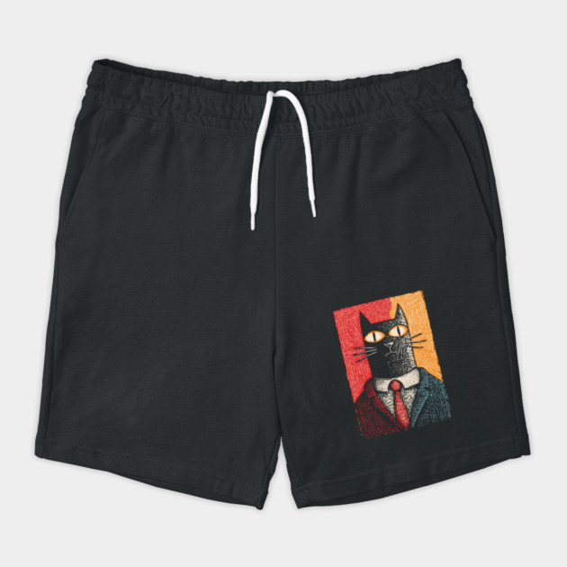 Sophisticated Dapper Cat in a Suit Illustration by TuncGK