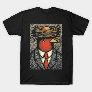 Modern Surrealist Illustration of a Bird Man T-Shirt