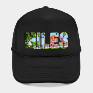 MILES Darling Downs Queensland - Historical Bank Building Bras Hat