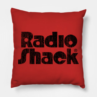 Vintage Radio Shack Black Pillow