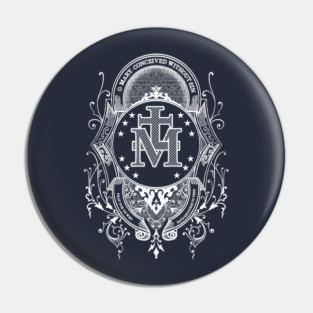 Miraculous Medal Catholic Our Blessed Mother Mary Immaculate Pin