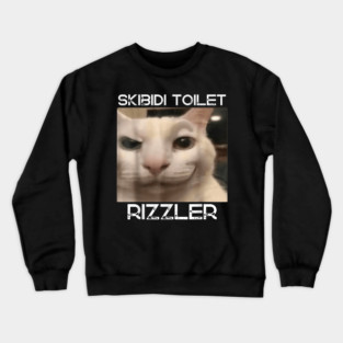 Skibidi Toilet Rizzler Meme Funny Memes Internet Memes Genz Crewneck Sweatshirt
