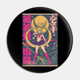 Sailor Moon Vintage Poster Pin