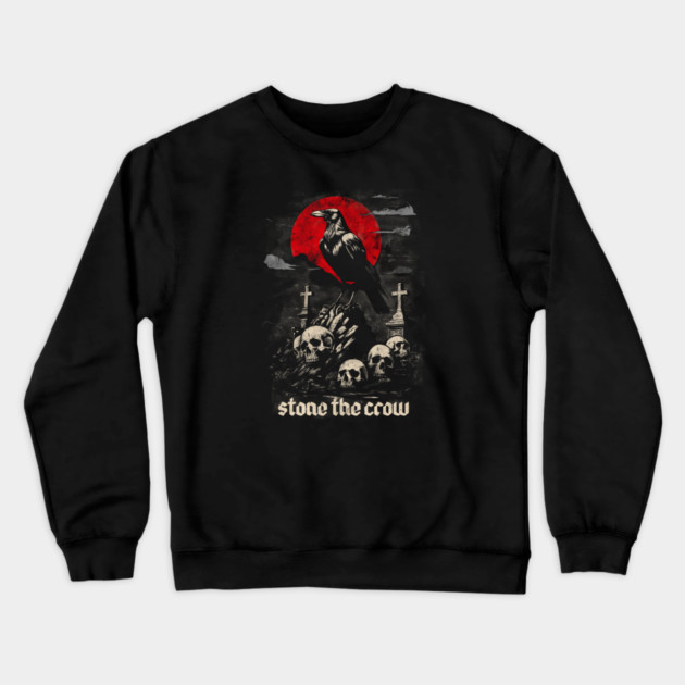 STONE THE CROW Crewneck Sweatshirt by artslaves