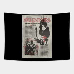 violent vira merch Tapestry