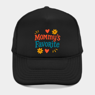 Mommy’s Favorite Retro Text Design – Cute Mother’s Day Gift Art Hat