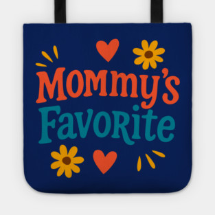 Mommy’s Favorite Retro Text Design – Cute Mother’s Day Gift Art Tote