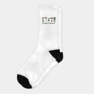 Celebrate Diversity Boozy Edition Alcohol Lover Socks
