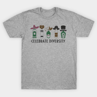 Celebrate Diversity Boozy Edition Alcohol Lover T-Shirt