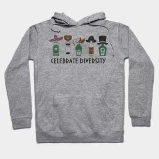 Celebrate Diversity Boozy Edition Alcohol Lover Hoodie