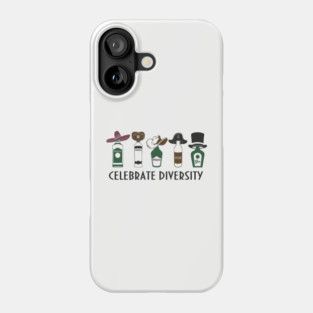 Celebrate Diversity Boozy Edition Alcohol Lover Phone Case