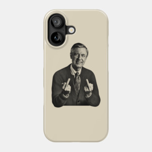 Mr. Rogers MIddle Finger Vintage 90s Phone Case