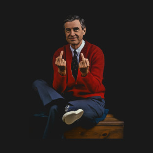 Mr. Rogers MIddle Finger RETRO 90S