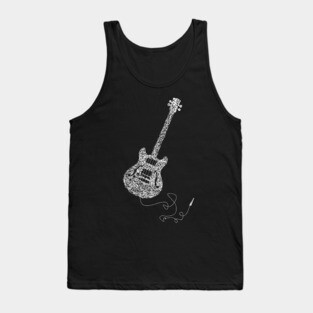 White bass guitar Tank Top