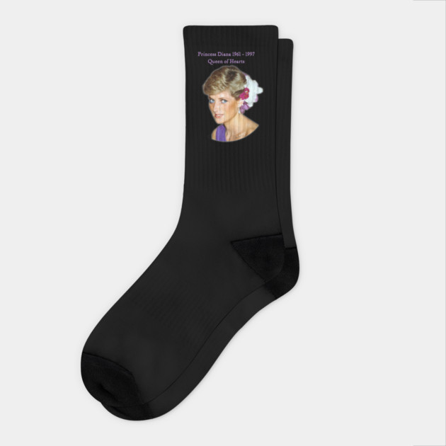 Princess Diana Queen of Hearts Streetwear Image Socks by Art2Wear