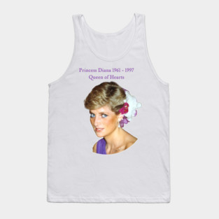 Princess Diana Queen of Hearts Streetwear Image Tank Top