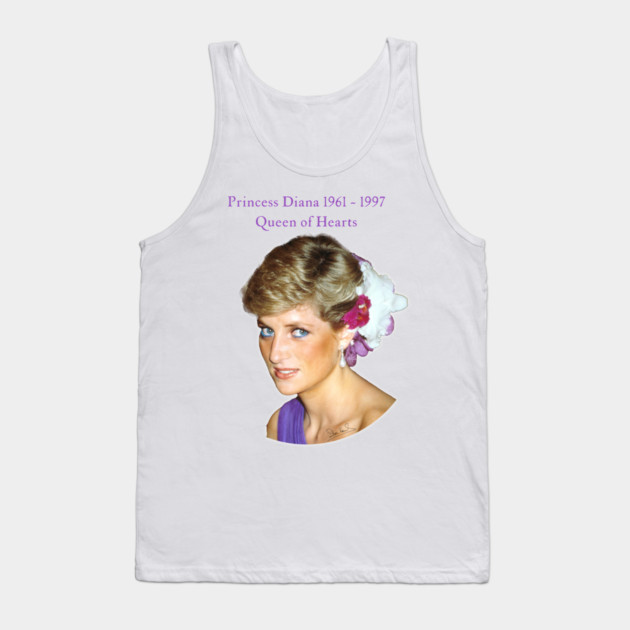 Princess Diana Queen of Hearts Streetwear Image Tank Top by Art2Wear