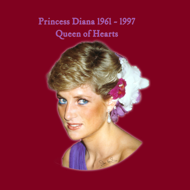 Princess Diana Queen of Hearts Streetwear Image by Art2Wear
