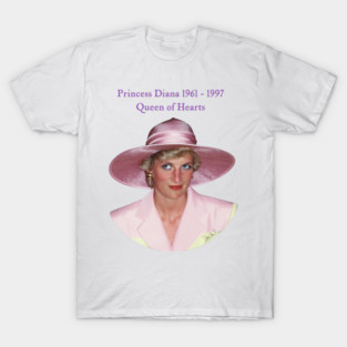 Princess Diana Portrait British Royal Fashion T-Shirt