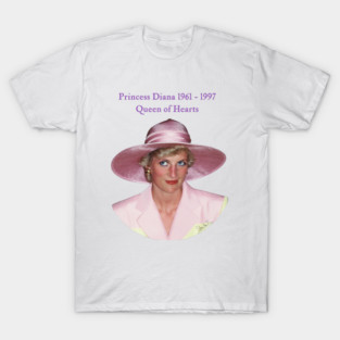 Princess Diana Portrait British Royal Fashion T-Shirt