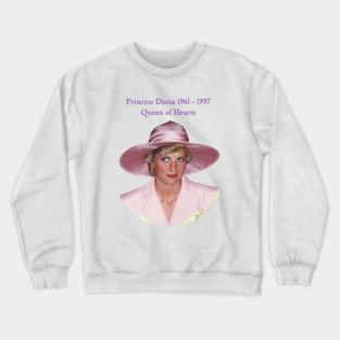 Princess Diana Portrait British Royal Fashion Crewneck Sweatshirt