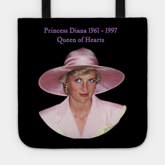 Princess Diana Portrait British Royal Fashion Tote by Art2Wear
