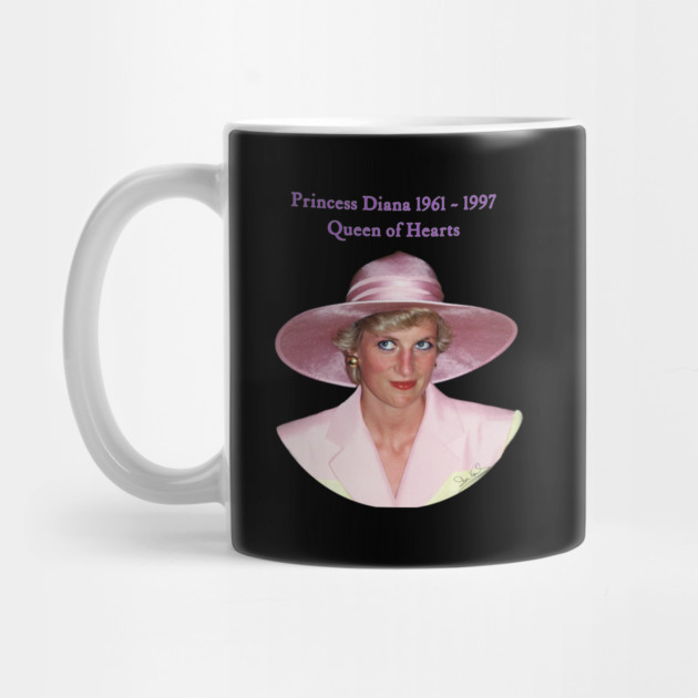 Princess Diana Portrait British Royal Fashion by Art2Wear