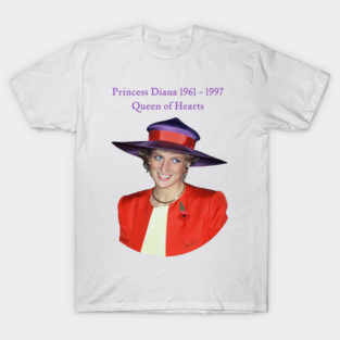 Princess Diana Queen of Hearts Portrait Hong Kong T-Shirt