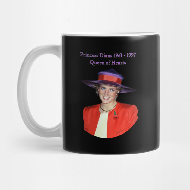 Princess Diana Queen of Hearts Portrait Hong Kong by Art2Wear