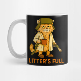 Litter's Full Christmas Vacation Cat, Litters Full Cat, National Lampoon's Christmas Vacation Shitter's Full, Christmas Cat Mug