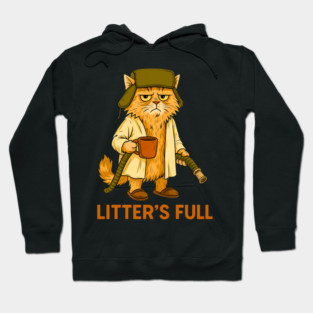 Litter's Full Christmas Vacation Cat, Litters Full Cat, National Lampoon's Christmas Vacation Shitter's Full, Christmas Cat Hoodie