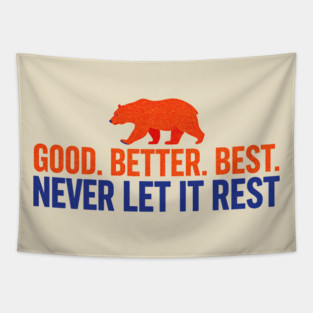 Good, Better, Best - Chicago Football Tapestry