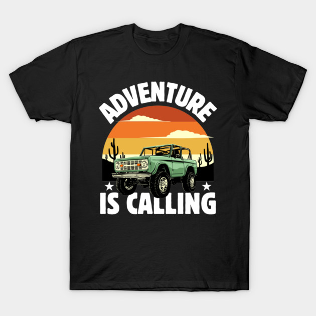Adventure is Calling wanderlust T-Shirt by Megadorim