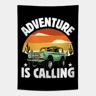 Adventure is Calling wanderlust Tapestry