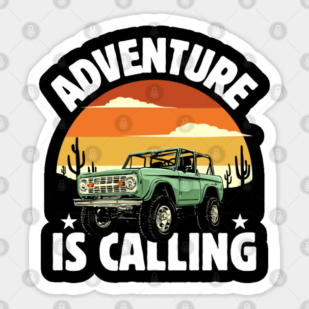 Adventure is Calling wanderlust Sticker by Megadorim