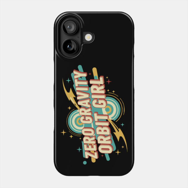 Zero Gravity – Retro Sci-Fi Typography Design | 1950s Pulp Style Phone Case by Vintage Retro Prints by RDR Design