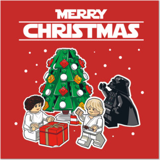 MERRY CHRISTMAS STAR WARS LEGO Posters and Art