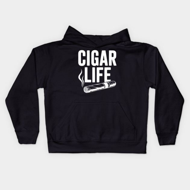 Cigar Life Kids Hoodie by Frank Ring