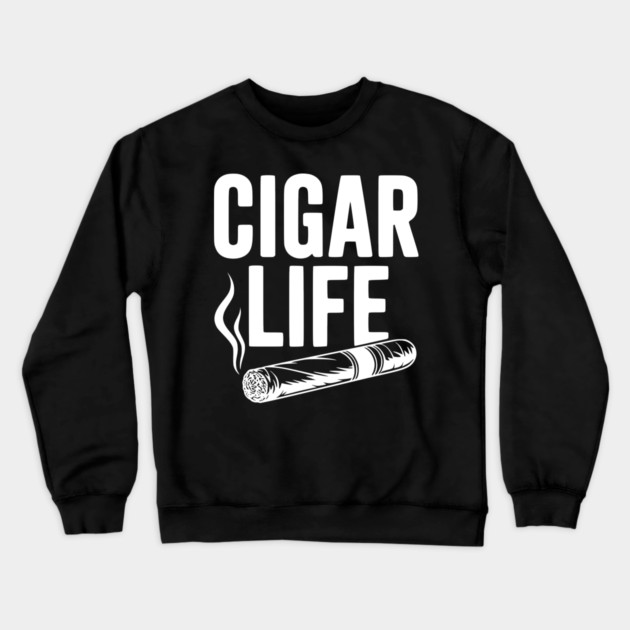 Cigar Life Crewneck Sweatshirt by Frank Ring