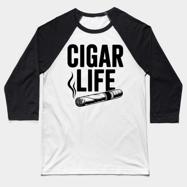 Cigar Life Baseball T-Shirt by Frank Ring