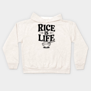 Rice is Life Kids Hoodie