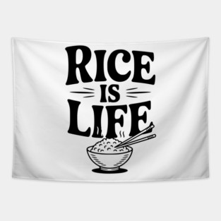 Rice is Life Tapestry