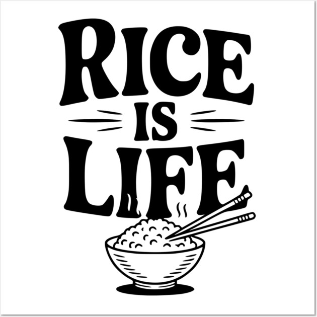 Rice is Life Wall Art by Frank Ring