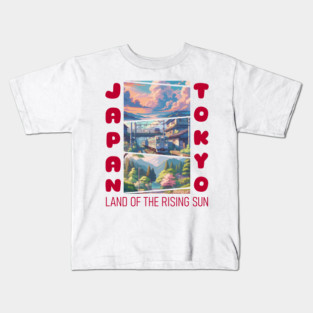 Japan Land Of The Rising Sun Kids T-Shirt