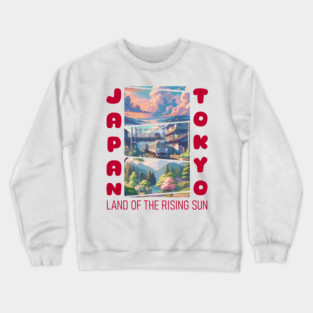 Japan Land Of The Rising Sun Crewneck Sweatshirt