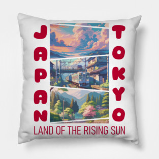 Japan Land Of The Rising Sun Pillow