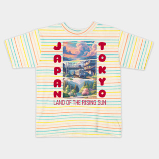 Japan Land Of The Rising Sun Kids T-Shirt