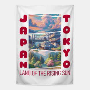Japan Land Of The Rising Sun Tapestry