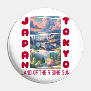 Japan Land Of The Rising Sun Pin